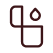 Abstract geometric logo on black background.